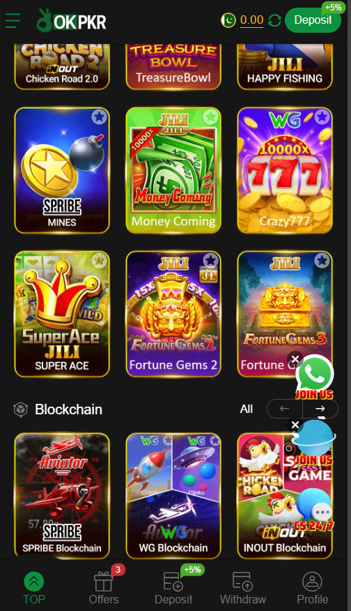 Okpkr game