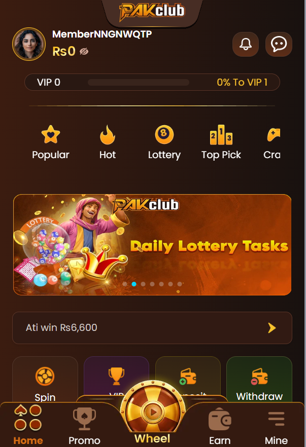 Pakclub game
